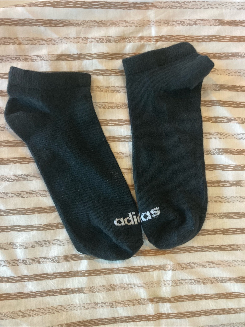 adidas Black Low-Cut Athletic No-Show Socks